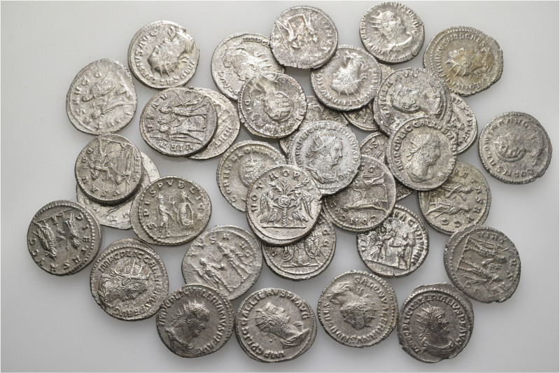 A lot containing 35 silver coins. All: Roman Imperial. Antoniniani. About very f...