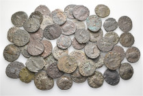 A lot containing 50 bronze coins. All: Gallienus and his family. Antoniniani. Fine to very fine. LOT SOLD AS IS, NO RETURNS. 50 coins in lot.


Fro...