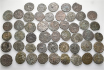 A lot containing 50 bronze coins. All: Gallienus and his family. Antoniniani. Fine to very fine. LOT SOLD AS IS, NO RETURNS. 50 coins in lot.


Fro...