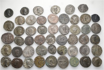A lot containing 50 bronze coins. All: Gallienus and his family. Antoniniani. Fine to very fine. LOT SOLD AS IS, NO RETURNS. 50 coins in lot.


Fro...