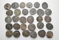 A lot containing 30 bronze coins. All: Gallienus and his family. Antoniniani. Fine to very fine. LOT SOLD AS IS, NO RETURNS. 30 coins in lot.


Fro...