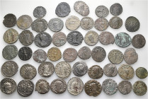 A lot containing 50 bronze coins. All: Gallienus and his family. Antoniniani. Fine to very fine. LOT SOLD AS IS, NO RETURNS. 50 coins in lot.


Fro...