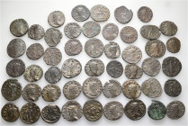 A lot containing 50 bronze coins. All: Gallienus and his family. Antoniniani. Fine to very fine. LOT SOLD AS IS, NO RETURNS. 50 coins in lot.


Fro...