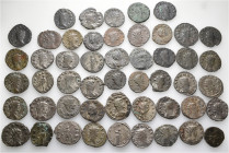 A lot containing 50 bronze coins. All: Gallienus and his family. Antoniniani. Fine to very fine. LOT SOLD AS IS, NO RETURNS. 50 coins in lot.


Fro...