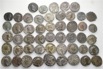 A lot containing 50 bronze coins. All: Gallienus and his family. Antoniniani. Fine to very fine. LOT SOLD AS IS, NO RETURNS. 50 coins in lot.


Fro...