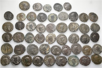 A lot containing 50 bronze coins. All: Gallienus and his family. Antoniniani. Fine to very fine. LOT SOLD AS IS, NO RETURNS. 50 coins in lot.


Fro...