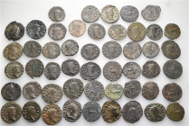 A lot containing 50 bronze coins. All: Gallienus and his family. Antoniniani. Fine to very fine. LOT SOLD AS IS, NO RETURNS. 50 coins in lot.


Fro...