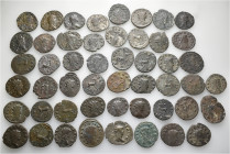 A lot containing 50 bronze coins. All: Gallienus and his family. Antoniniani. Fine to very fine. LOT SOLD AS IS, NO RETURNS. 50 coins in lot.


Fro...