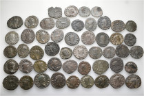 A lot containing 50 bronze coins. All: Gallienus and his family. Antoniniani. Fine to very fine. LOT SOLD AS IS, NO RETURNS. 50 coins in lot.


Fro...
