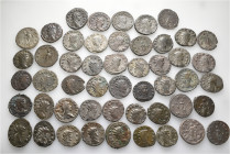 A lot containing 50 bronze coins. All: Gallienus and his family. Antoniniani. Fine to very fine. LOT SOLD AS IS, NO RETURNS. 50 coins in lot.


Fro...