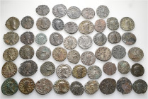 A lot containing 50 bronze coins. All: Gallienus and his family. Antoniniani. Fine to very fine. LOT SOLD AS IS, NO RETURNS. 50 coins in lot.


Fro...