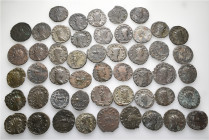 A lot containing 50 bronze coins. All: Gallienus and his family. Antoniniani. Fine to very fine. LOT SOLD AS IS, NO RETURNS. 50 coins in lot.


Fro...