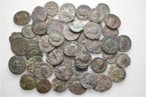 A lot containing 50 bronze coins. All: Gallienus and his family. Antoniniani. Fine to very fine. LOT SOLD AS IS, NO RETURNS. 50 coins in lot.


Fro...