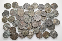 A lot containing 50 bronze coins. All: Gallienus and his family. Antoniniani. Fine to very fine. LOT SOLD AS IS, NO RETURNS. 50 coins in lot.


Fro...