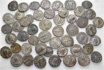 A lot containing 50 bronze coins. All: Gallienus and his family. Antoniniani. Fine to very fine. LOT SOLD AS IS, NO RETURNS. 50 coins in lot.


Fro...