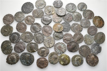 A lot containing 50 bronze coins. All: Gallienus and his family. Antoniniani. Fine to very fine. LOT SOLD AS IS, NO RETURNS. 50 coins in lot.


Fro...