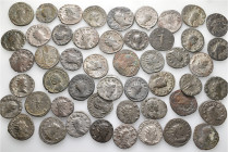 A lot containing 50 bronze coins. All: Gallienus and his family. Antoniniani. Fine to very fine. LOT SOLD AS IS, NO RETURNS. 50 coins in lot.


Fro...