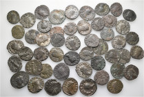 A lot containing 50 bronze coins. All: Gallienus and his family. Antoniniani. Fine to very fine. LOT SOLD AS IS, NO RETURNS. 50 coins in lot.


Fro...