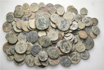 A lot containing 136 bronze coins. All: Roman Imperial. Fine to very fine. LOT SOLD AS IS, NO RETURNS. 136 coins in lot.


Ex Leu Web Auction 29, 2...