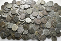 A lot containing 215 bronze coins. All: Roman Imperial. Folles. Fair to very fine. LOT SOLD AS IS, NO RETURNS. 215 coins in lot.


From a European ...
