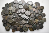 A lot containing 193 bronze coins. All: Roman Imperial. Folles. Fair to fine. LOT SOLD AS IS, NO RETURNS. 193 coins in lot.


From a European colle...