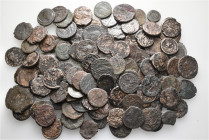 A lot containing 126 bronze coins. All: Roman Imperial. Fair to fine. LOT SOLD AS IS, NO RETURNS. 126 coins in lot.


From a European collection, f...