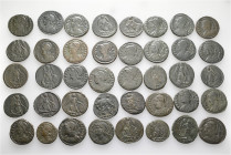 A lot containing 40 bronze coins. All: Commemorative Series. Folles. Fine to very fine. Repatinated. LOT SOLD AS IS, NO RETURNS. 40 coins in lot.

...