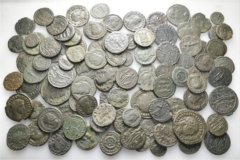 A lot containing 100 bronze coins. All: Roman Imperial. Fine to very fine. Repat...