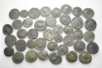 A lot containing 40 bronze coins. All: Roman Imperial. Fine to very fine. Repatinated. LOT SOLD AS IS, NO RETURNS. 40 coins in lot.


From a Europe...