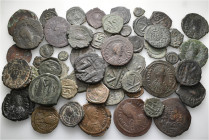 A lot containing 53 bronze coins. All: Byzantine. Fine to very fine. LOT SOLD AS IS, NO RETURNS. 53 coins in lot.


From the collection of Prof. Dr...