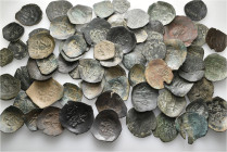 A lot containing 69 bronze coins. All: Byzantine. About very fine to good very fine. LOT SOLD AS IS, NO RETURNS. 69 coins in lot.


From the collec...