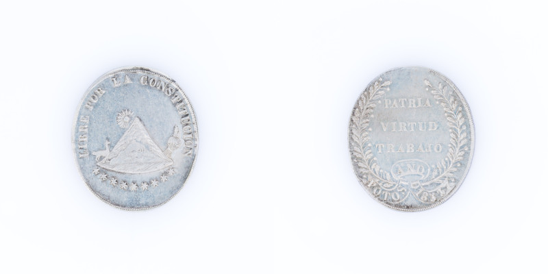 Bolivia  - Medaglia ''Libre por la Constitucion'' (Diritto) e ''Patria, Virtud, ...