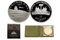 HAITI 
Haiti 25 Gourdes Silver Proof 
25 Gourdes 1971 KM 88