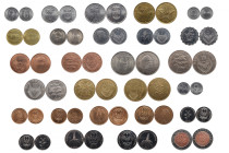 RWANDA 
Rwanda lot of 27 coins of different values and materials UNC