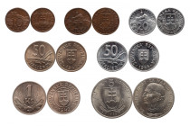 SLOVAKIA 
Slovakia lot of 7 coins UNC
10 Halierov 1939 KM 1 
20 Halierov 1940 KM 4 
20 Halierov 1943 KM 4A 
50 Halierov 1941 KM 5 
50 Halierov 1...