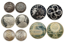 FRENCH INDOCHINA, FRANCE, ITALY, MEXICO, USSR , EAST TIMOR&nbsp; 
 
 
 
 
 lot of 2 coins Silver and 4 coins Silver Proof 
 
 
 French Indochina 20 Ce...