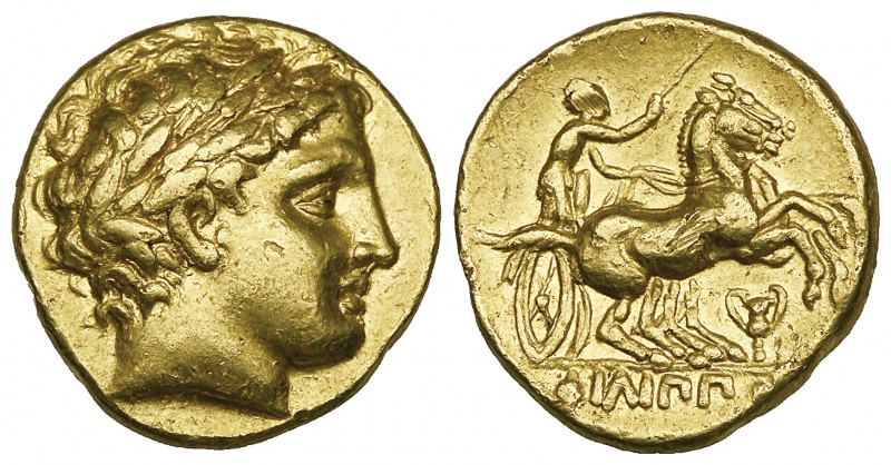 Kings of Macedon, Philip II (359-336 BC), gold stater, Pella, c. 323-315 BC, lau...