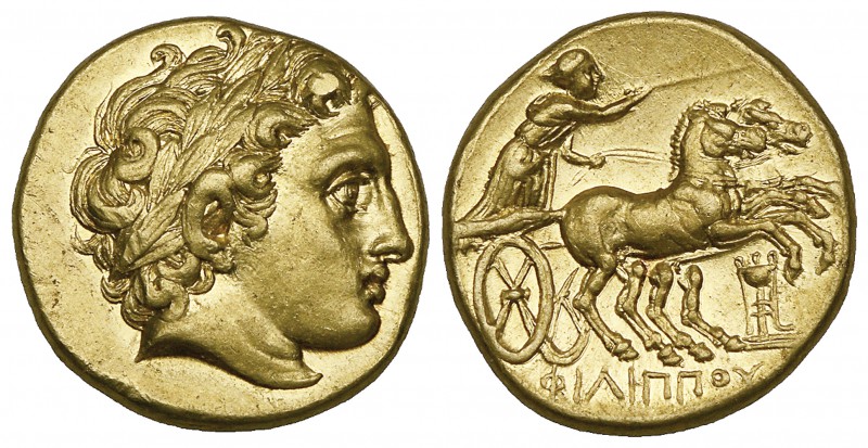 Kings of Macedon, Philip II (359-336 BC), gold stater, Colophon, c. 323-317 BC, ...
