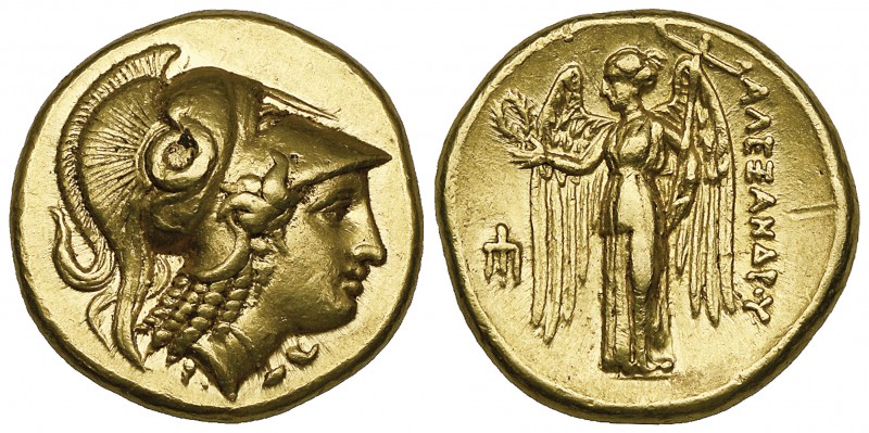 Kings of Macedon, Alexander III (336-323 BC), gold distater, Amphipolis, c. 330-...