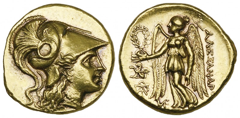 Kings of Macedon, Alexander III (336-323 BC), gold stater, Teos, c. 323-319 BC, ...
