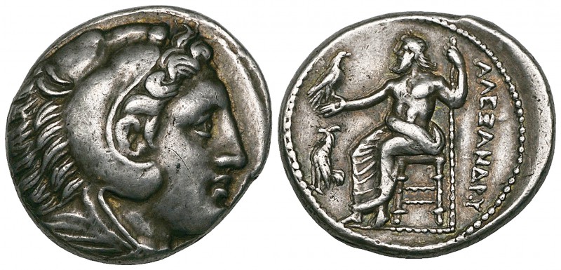 Kings of Macedonia, Alexander III (336-323 BC), tetradrachm, Amphipolis, head of...