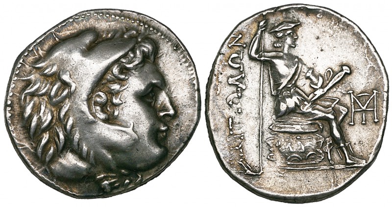 Aitolia, Aitolian League (238-228 BC), tetradrachm, head of Herakles right in li...