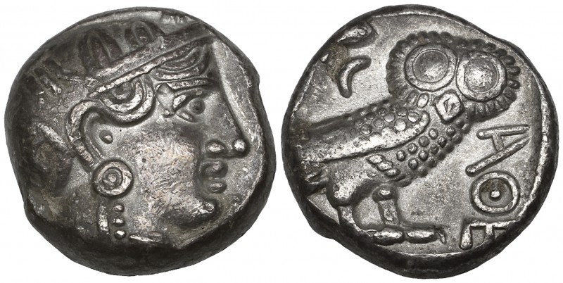 Attica, Athens, tetradrachm, Arabian imitation, 4th-3rd century BC, helmeted hea...