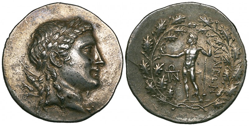 Aeolis, Aigai, tetradrachm, c. 150 BC, laureate head of Apollo Smintheos right, ...