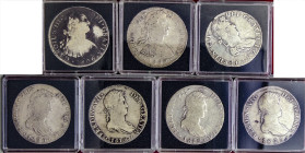 Lots and Collections

Lote 7 monedas 8 Reales. 1806 a 1825. CARLOS IV y FERNANDO VII. 8 reales Carlos IV 1806 Lima J.P. AC-926. 6 monedas 8 Reales F...