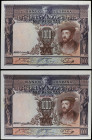 Spanish Banknotes
Banco de España

Lote 2 billetes 1.000 Pesetas. 1 Julio 1925. Carlos I. Pareja correlativa. (Levísimas arruguitas y puntos de gra...