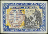Spanish Banknotes
Estado Español

1 Peseta. 1 Junio 1940. Hernán Cortés. (Leves arruguitas y algun ensombrecimiento). Ed-441a. SC-.
