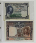 Spanish Banknotes. Lots and Collections

Lote 58 billetes 10 Céntimos a 5.000 Pesetas. 1925 a 1992. Lote montado en álbum, resto de colección, con t...