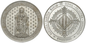 Spanish Medals

Basílica de Santa María. 1893. RIPOLL. Anv.: SUB. TUUM. PRAESIDIUM. CONFUGIMUS. SANCTA. DE. GENETRIX. Virgen y niño entronizados de ...