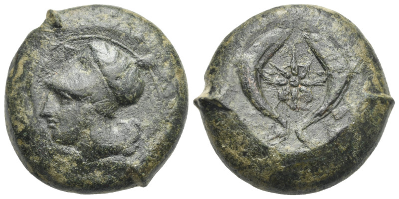 SICILY. Syracuse. Time of Timoleon, circa 344-336 BC. Litra (Bronze, 29.12 mm, 3...